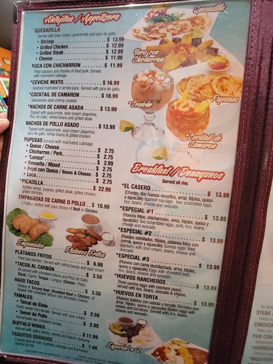 Two Amigos Restaurant Menu - Image 3